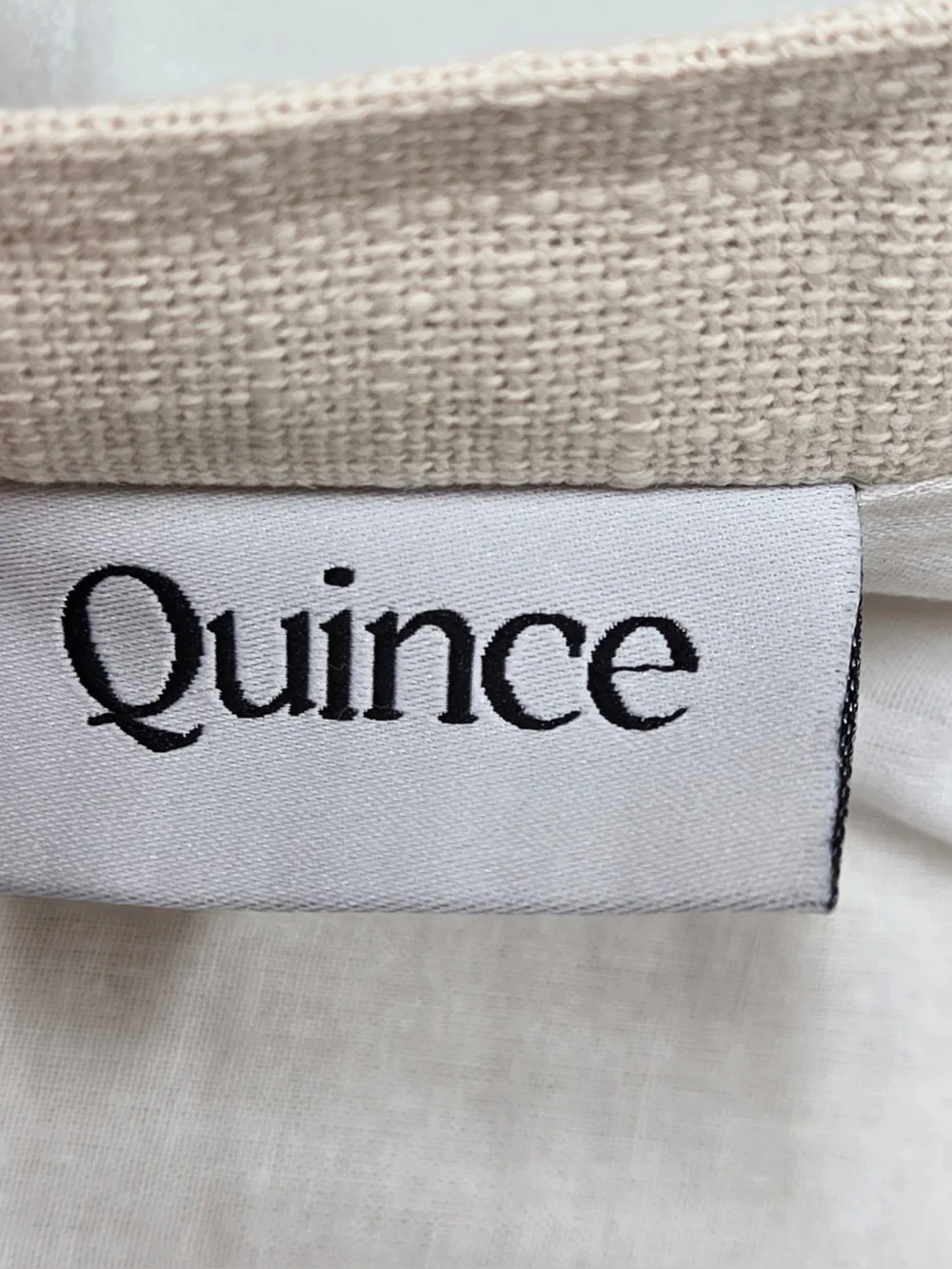 NWT QUINCE Set Of 2 48x96 Cotton Slub Curtains Natural 0809